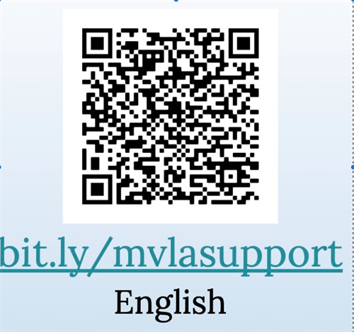 QR Code for MVLA Mental Health Referral Form in English